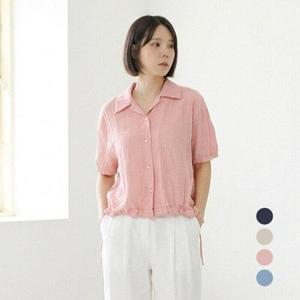 [엘루아][엘루아] 썸머 크링클 하프 슬리브 셔츠 자켓 4종택1