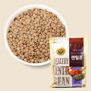 [푸드마인]최신  렌틸콩 브라운 800gx6봉 촌4.8kg 혼합잡곡