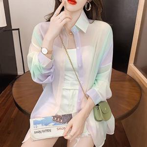 여성카디건 여성 데일리 예쁜 여름 라이트 파스텔 셔츠 가디건