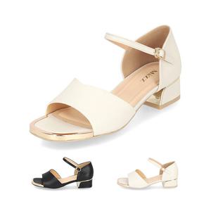 [정상가 159,000원] 엘칸토 여성 단정한 플랫 샌들 3cm LCWW21M326