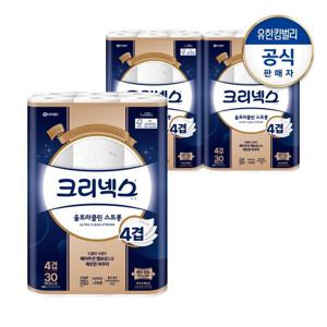 크리넥스 4겹 울트라클린 25M-30롤X3팩