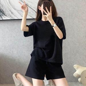여름 여자 반팔 셋업 트레이닝복 반바지 데일리 편한 WFLQ8FH