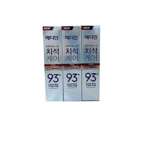 [HYIK0S6E_4B]메디안 치석예장 화이트 치약 120g 3개