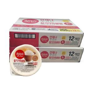 CJ 햇반 찰기가득쌀밥 200g x24개 즉석밥