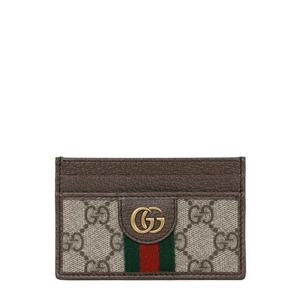 구찌 26SS 베이지 다크브라운 GG 오피디아 카드지갑 834795 FAEOI 9746