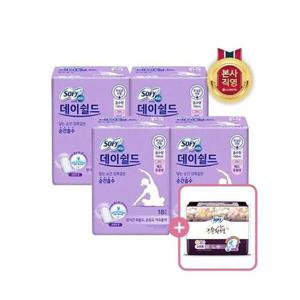 [쏘피]쏘피에일 데이쉴드 패드 중용량 18P X 4개 + 순한면 슈퍼롱 3P