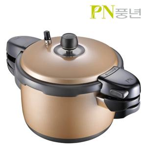 [PN풍년] 블랙펄 컬러 6인용 압력솥 (알루미늄/샴페인골드)