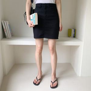 네쥬 여성 봄 여름 속밴딩 무지 데일리 a라인 스커트