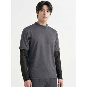 [파라고나]남성 냉감 쿨 반폴라 티셔츠 일체형 쿨토시 A26T212