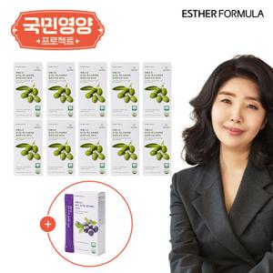 [국민영양] 여에스더 유기농 엑스트라버진 올리브오일 10박스+블루베리 스틱 1박스