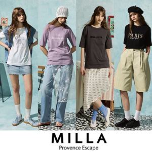 ★5종세트★밀라 26SS 여성 오가닉 아트웍 티셔츠 5종세트 MD262F0509TS