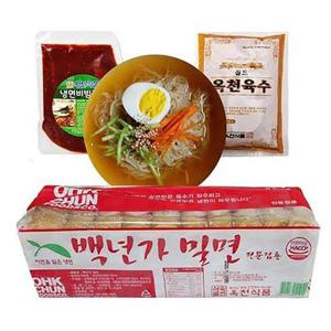 [JH8RP165_52EK]백년가 밀면-2kg+비밤장500+육수5봉(셋트)