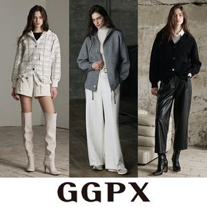 [GGPX]25FW 자카드 니트 하프코트 1종