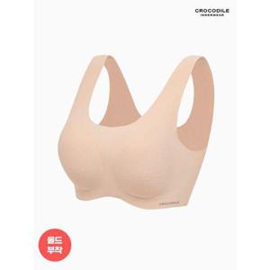 [크로커다일 이너웨어]라이크라 쉘론 데일리 몰드부착 U넥 브라 1종 CDWBR5O02T