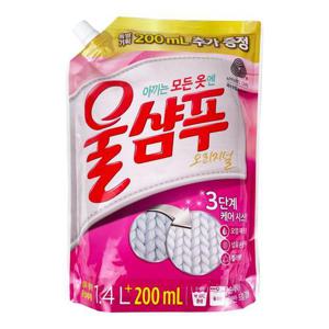 원룸생활 애경 울샴푸 오리지널 1.4리터 리필형-O