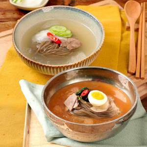 [냉면家]시원한 메밀 물냉면 10인분 (사리2kg＋동치미육수340gx5봉＋열무육수350gx5봉)