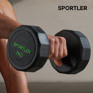 [홈앤단독비밀특가]스포틀러 PEV 12각 덤벨 아령 7kg 웨이트 근력 홈트 운동 기구
