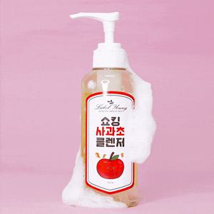 유분/피지/노폐물케어/약산성클렌징 쇼킹 사과초클렌저 200ml 1+1