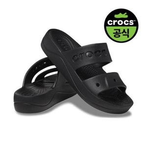 [크록스]여성 BAYA PLATFORM SANDAL BK (25SWSD208188) _
