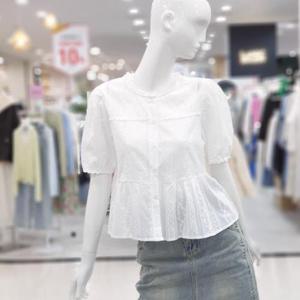 [에이비에프지]첫사랑 레이스 반팔 블라우스 데이트룩 CBQA2B34F