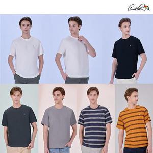 [아놀드파마]25SS데일리 코튼 반팔 티셔츠 7종, 남성