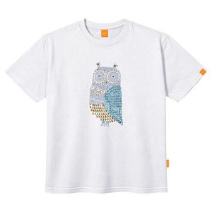 엘라모 큐빅부엉이 반팔 티셔츠 남녀공용 빅사이즈 S~4XL