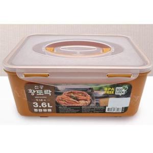 [BZG10MK9_49]황토락 김 밀폐 용기 진공 반찬통 3 6리터