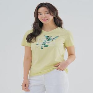 [올포유][올포유] [모델착장] 여성 원포인트 반팔 티셔츠 ALTRM4151-203