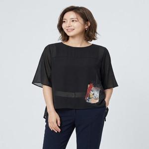 [조이너스][조이너스]루즈 언발 프린팅 티셔츠-JU23RB3202495A