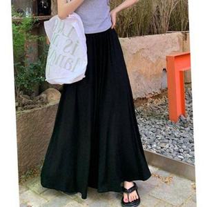 데일리 여성 롱 치마 바지 플레어 여성 와이드 바지 여름 WFNXXSP