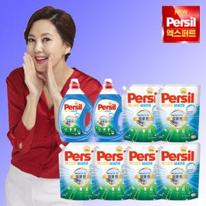 퍼실 엑스퍼트 실내건조 맥스 2.5L 2통 + 1.8L 6팩 (일반&드럼 겸용)