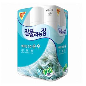 잘풀리는집 깨끗한 3겹 순수(30롤)