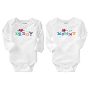 [조이멀티]LOVE MOM&DADDY 바디수트2종세트-1300129
