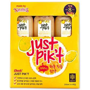 [코스트코] 나탈리스 저스트픽 레몬주스 1500ml(250ml x 6ea) 레몬착즙원액 100%