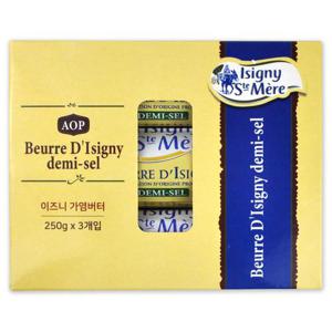[코스트코] 이즈니 AOP 가염버터 750g (250g x 3개입) 프랑스 버터 냉장발송