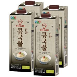 정식품 진한 콩국물 검은콩 950ml 4개