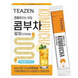 [BZJKRCTY_4A]티젠 파츠 콤부차(유자맛/5gx10T)