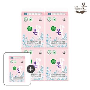 유기농본 생리대 팬티라이너 일반 34P 4팩+1팩