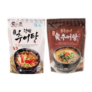 남원추어탕 전통 조선열무 시래기 진 추어탕 + 동충하초 넣은 광원 추어탕 2개 세트 (진 1팩 + 광원 1팩)