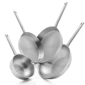 [세신 퀸센스] 샤이니 통5중 스텐레스 후라이팬 4종세트 - 후라이팬24cm,30cm,궁중팬20cm,궁중팬28cm