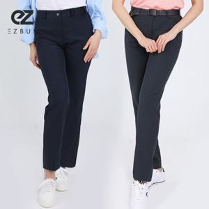 이지바이 슬리밍라인 여성 기본 일자핏 스판 바지(V21LP006W)