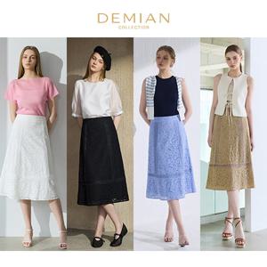 [데미안(DEMIAN)] 26SS 썸머 러셀 레이스 스커트 1종