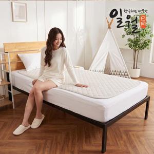 [일월] 애쉬 아이보리 초절전형 워셔블 카본 탄소 전기매트 / 카본매트 싱글
