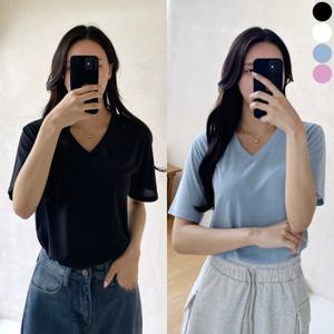 ★당일출고★ [4종택1] 네가지컬러 브이넥 반팔 티셔츠_V-3