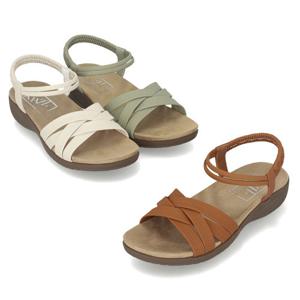 [정상가 159,000원] 엘칸토 여성 위빙 컴포트 몰드 샌들 3.5cm LCWW95M526