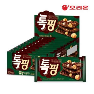 [오리온] 톡핑 초콜릿 헤이즐넛&그래놀라(43g) x 10개