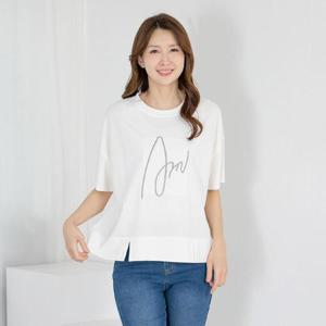엄마옷 티셔츠 반팔 라운드 냉감 603BNM261 중년여성/50대/60대/마담/빅사이즈/할머니옷