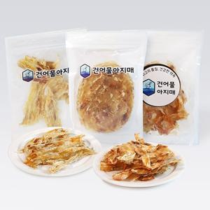 주전부리 안주 (쥐포10장/아귀포/먹태/오징어다리/황태껍질튀각)