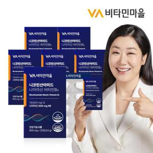 비타민마을 고용량 500mg 니코틴산아미드 나이아신 비타민b3 30정 x 6박스 (총6개월분)