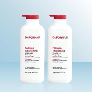 닥터포헤어 저자극 볼륨강화 탈모샴푸 폴리젠 씨크닝 샴푸 500ml x 2개 / i
